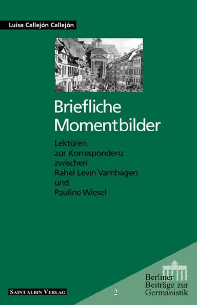 Umschlag des Bandes 'Briefliche Momentbilder'